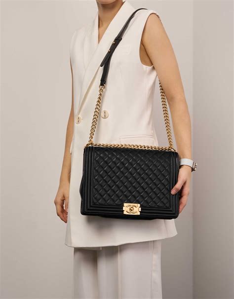 chanel large boy bags|Chanel boy small quilted bag.